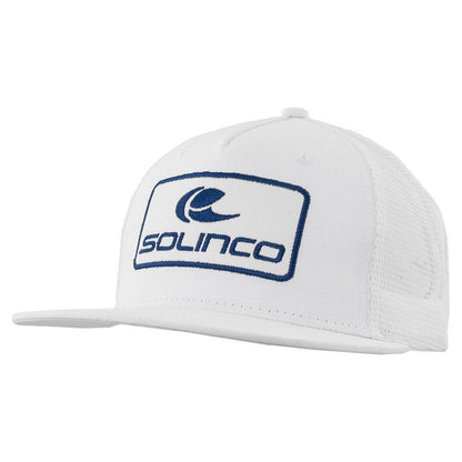 Trucker Cap Snap Back White and Blue Solinco