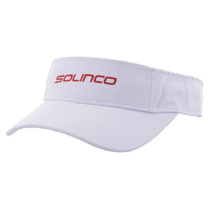 All Court Performance Visor White and Red Solinco