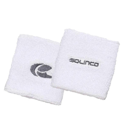 Single-Wide Wrist Band White and Gray Solinco
