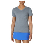 Women`s Short Sleeve V-Neck Pickleball Top Apparel Fila