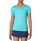 Women`s Short Sleeve V-Neck Pickleball Top Apparel Fila