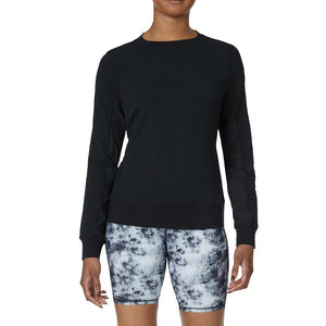 Women's Fi-Lux Relaxed Pickleball Sweatshirt Black Apparel Fila