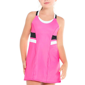 Girl's Fast Rally Tennis Dress Taffy Apparel Lucky In Love