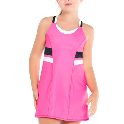Girl's Fast Rally Tennis Dress Taffy Apparel Lucky In Love