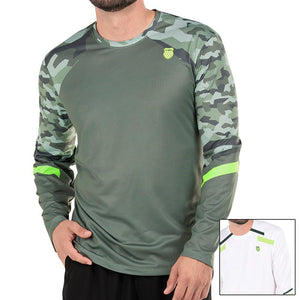 Men's Urban Camo Long Sleeve Tennis Top Apparel K-Swiss