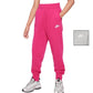 Girl's Club Fleece High-Waisted Fitten Pants Apparel Nike