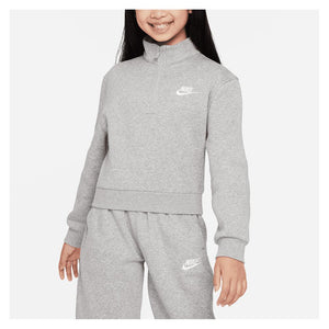 Girl's 1/2 Zip Long Sleeve Top Apparel Nike