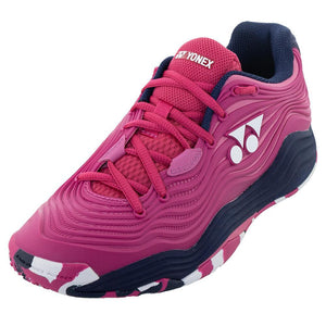 Women's FUSIONREV 5 Clay Tennis Shoes Rose Pink Footwear Yonex