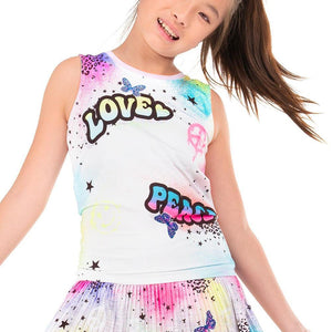 Girl's Tie Back Tennis Tank Apparel Lucky In Love
