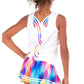 Girl's Tie Back Tennis Tank Apparel Lucky In Love