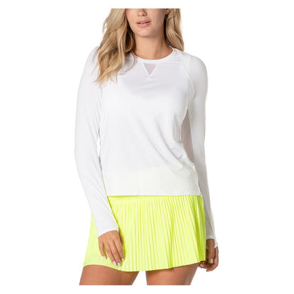 Women's LUV High Low Breezy Long Sleeve Tennis Top Apparel Lucky In Love