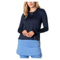 Women's LUV High Low Breezy Long Sleeve Tennis Top Apparel Lucky In Love