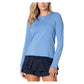 Women's LUV High Low Breezy Long Sleeve Tennis Top Apparel Lucky In Love