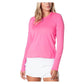 Women's LUV High Low Breezy Long Sleeve Tennis Top Apparel Lucky In Love