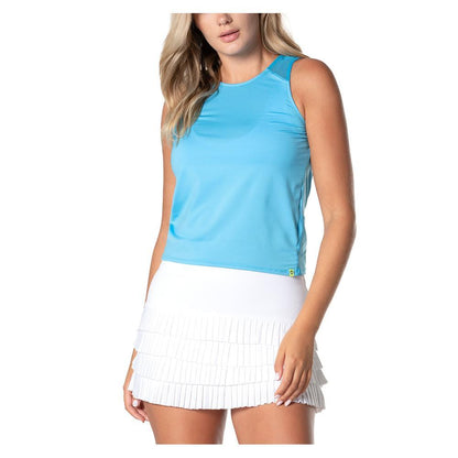 Women's LUV Freedom Crop Tennis Tank Apparel Lucky In Love