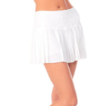 Women`s Long Pleated Smocked Tennis Skort Apparel Lucky In Love