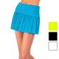 Women`s Long Pleated Smocked Tennis Skort Apparel Lucky In Love