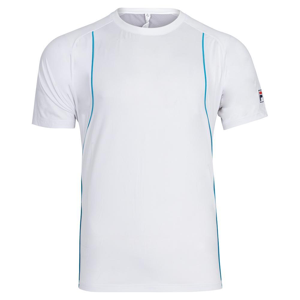 Men's Backspin Short Sleeve Mesh Tennis Crew Apparel Fila