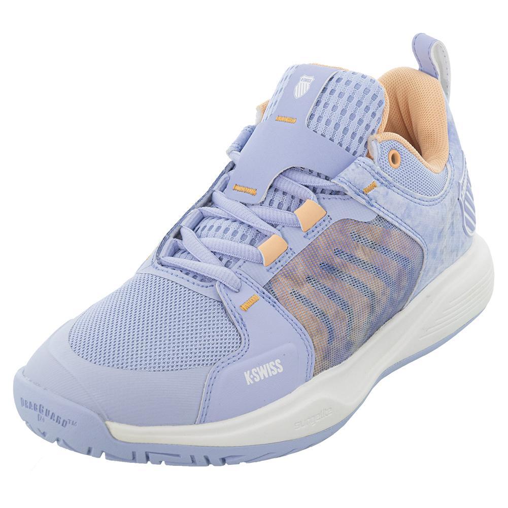 Women's Ultrashot Team Tennis Shoes Peach Fuzz and Star White Footwear K-Swiss