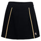 Womens Backspin ALine Tennis Skort Black and Peach Pink Apparel Fila