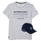Men's Novak Djokovic Tennis T-Shirt/Cap Bundle Apparel Lacoste