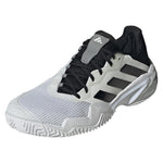 Men's Barricade 13 Tennis Shoes White and Core Black Adidas