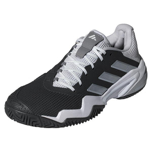 Men's Barricade 13 Tennis Shoes Core Black and White Adidas