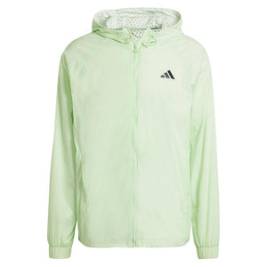 Men's Cover-Up Pro Tennis Jacket Semi Green Spark Adidas