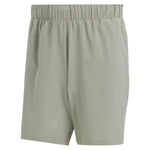 Men's 9 Inch Club Woven Stretch Tennis Shorts SIlver Pebble Adidas