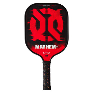 Mayhem 16 Composite Pickleball Paddle Orange and Black Onix
