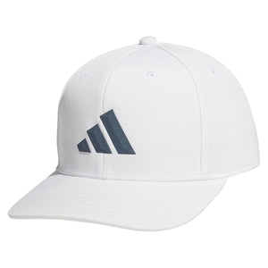 Men`s 3-Bar Snapback 2.0 Hat White and Onyx Grey Adidas