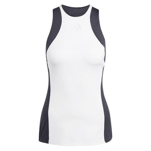 Women's Premium Tennis Tank White and Black Adidas