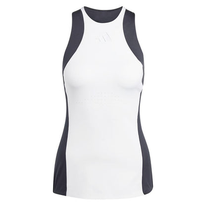 Women's Premium Tennis Tank White and Black Adidas