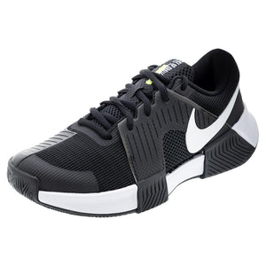 Men's Zoom GP Challenge 1 Tennis Shoes Black and White Footwear Nike