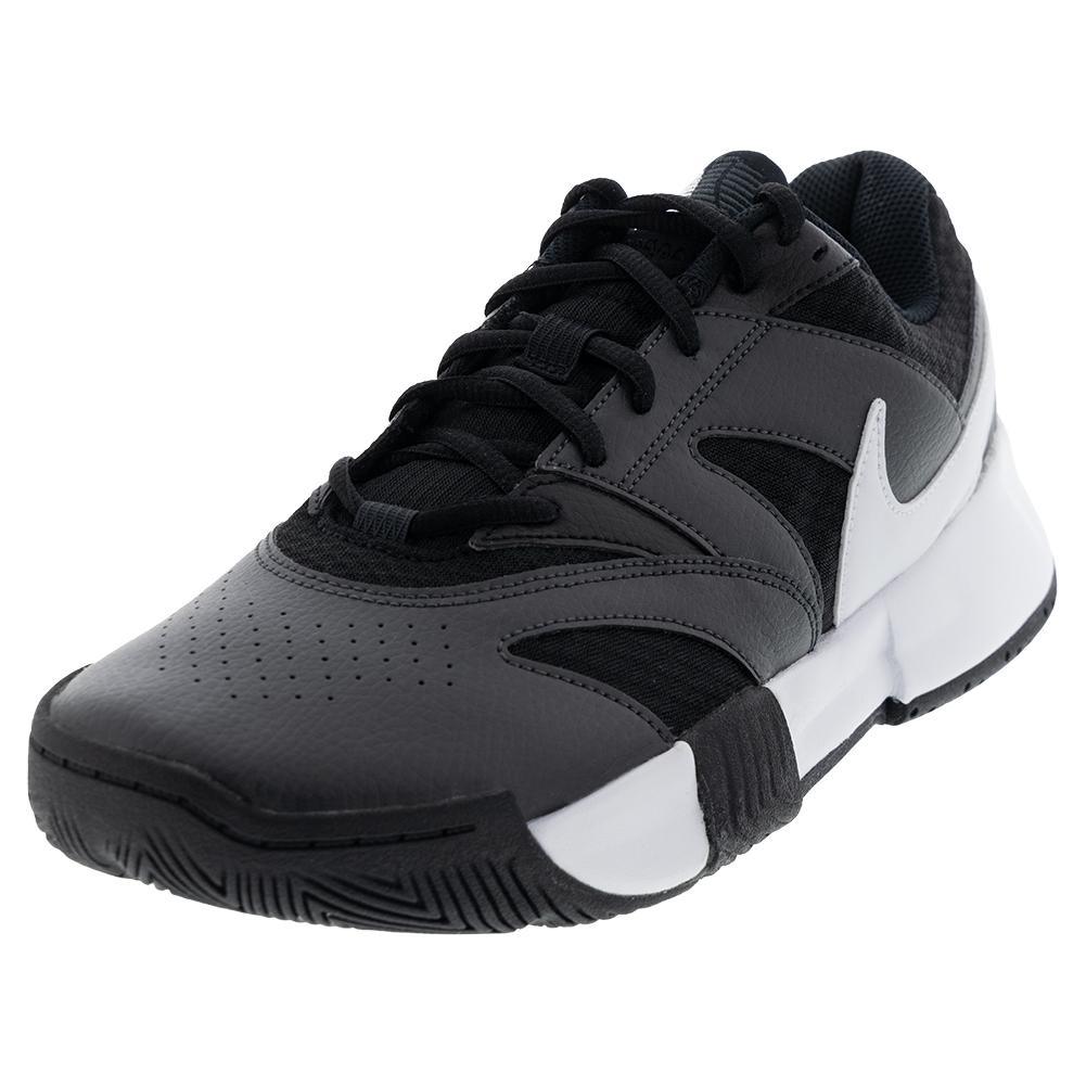 Men's Court Lite 4 Tennis Shoes Black and White Footwear Nike