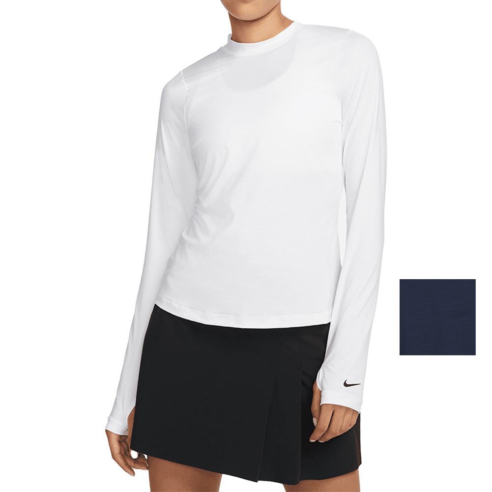 Women`s Dri-Fit Victory Long Sleeve Print Tennis Top Apparel Nike