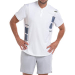 Men's Arise Short Sleeve Tennis Henley White Apparel K-Swiss