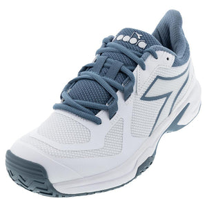 Men's Trofeo 2 AG Pickleball Shoes White and Oceanview Footwear Diadora