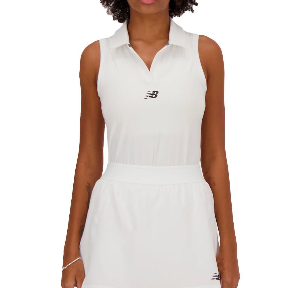 Women's Collared Tournament Tennis Tank White Apparel New Balance