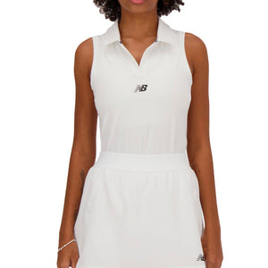 Women's Collared Tournament Tennis Tank White Apparel New Balance