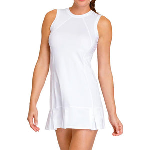 Women's Midtown Sleeveless Tennis Dress Chalk Apparel Tail
