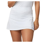 Women's 14 Inch High Waisted Diamond Jacquard Tennis Skort White Apparel Sofibella
