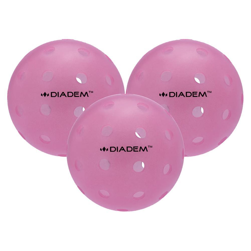Power 3 Pack Pickleball Balls Pink Diadem