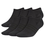 Men`s Superlite 3.0 6 Pack No Show Tennis Socks Black and Night Grey Adidas