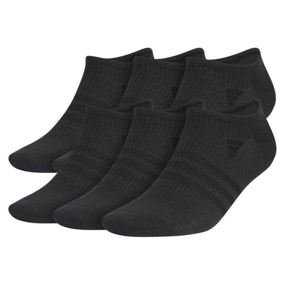 Men`s Superlite 3.0 6 Pack No Show Tennis Socks Black and Night Grey Adidas