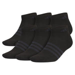 Men`s Superlite 3.0 6 Pack Low Cut Tennis Socks Black and Night Grey Adidas