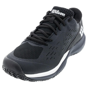Men's Rush Pro Ace Wide Tennis Shoes Black and Ombre Blue Footwear Wilson