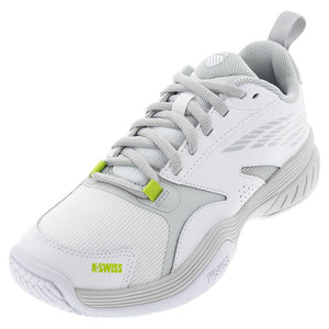 Women's SpeedEx Tennis Shoes White and Gray Violet Footwear K-Swiss