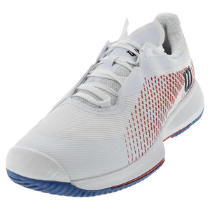 Women's Kaos Swift 1.5 Tennis Shoes White and Deja Vu Blue Footwear Wilson