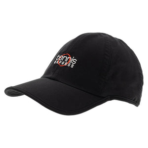 Unisex Featherlight Tennis Cap Black Tennis Express